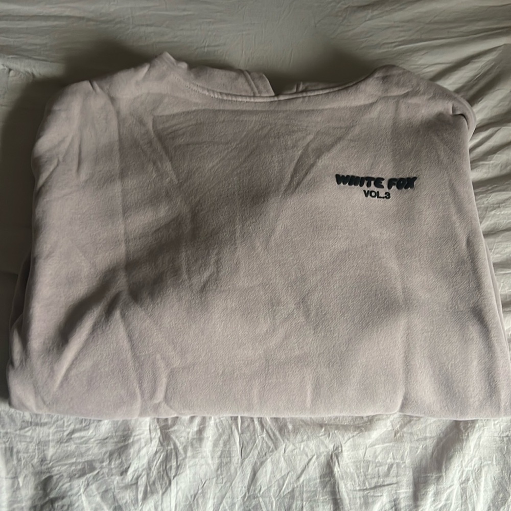 White fox hoodie